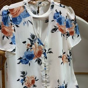 floral short sleeve